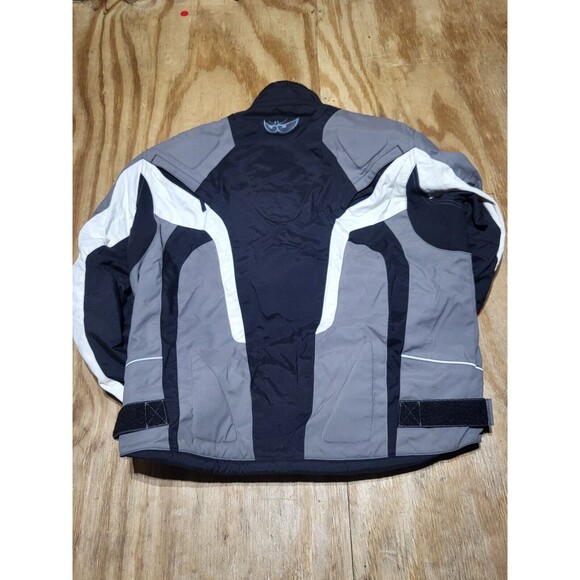 MotoGP Brand Textile Motorcycle Riding Jacket Gray ADULT S ZIP @U Rack - Picture 2 of 8